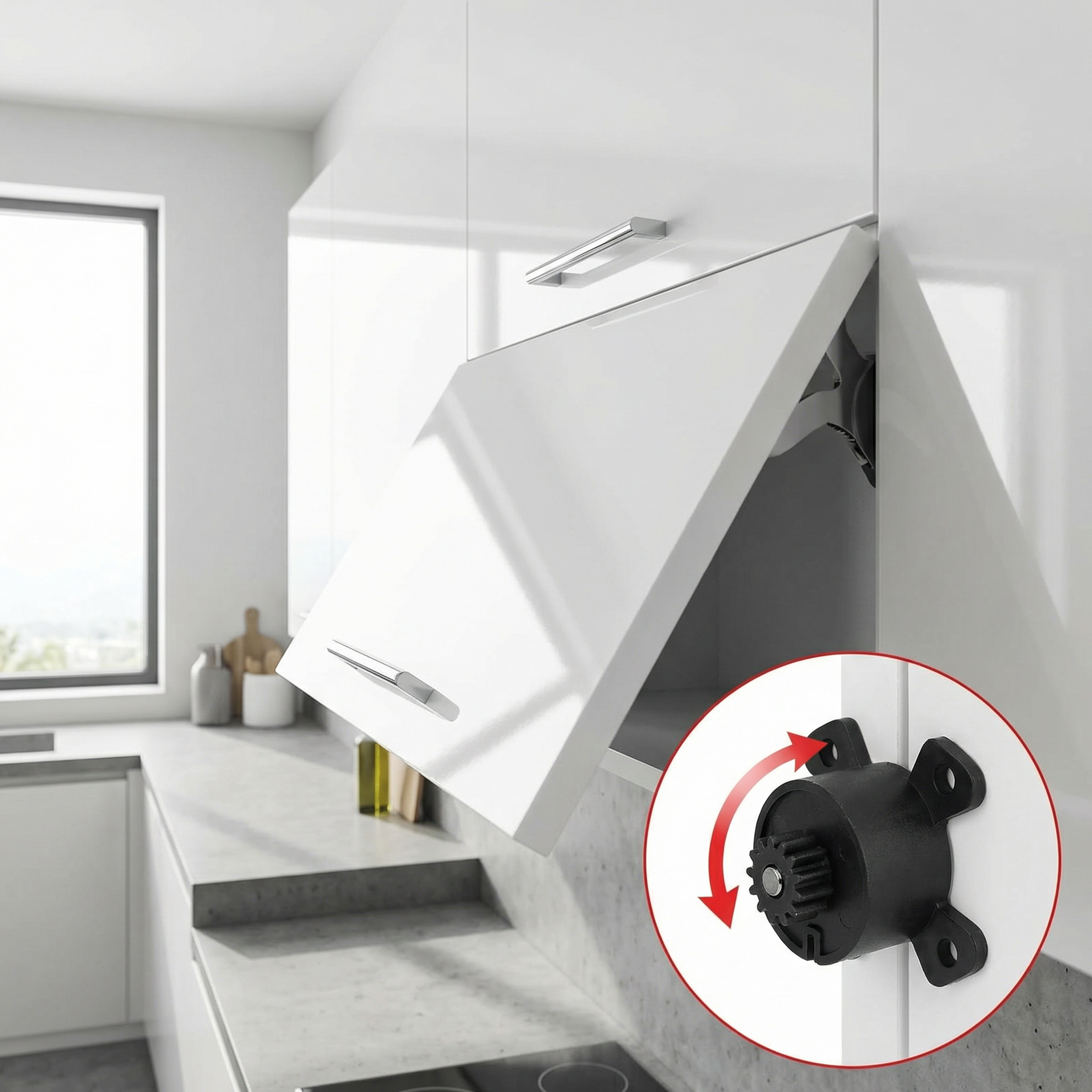 Jan rotary damper hinges furniture cabinet