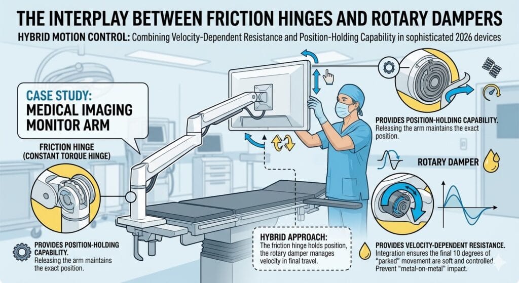 2026 Precision Damping Technology: Innovations of Rotary Dampers 4 The interplay between friction hinges and rotary dampers