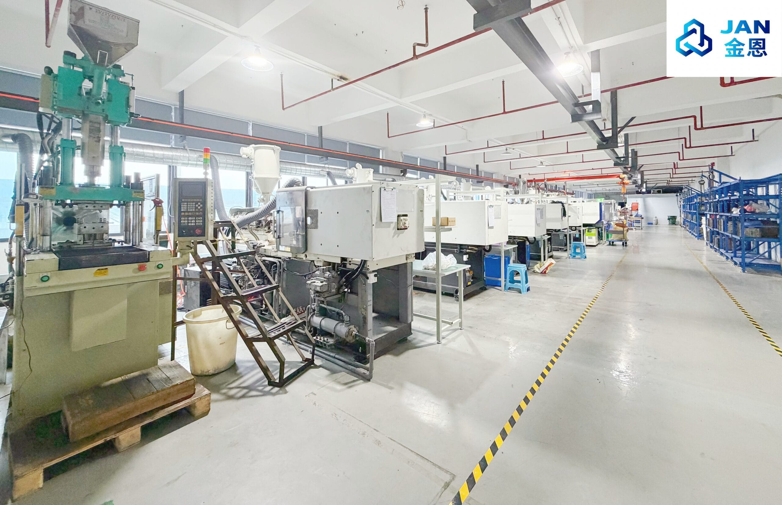 Inside the Factory: How a Premium Rotary Damper Manufacturer Scales OEM Production 1 Janhinge Injection workshop scaled