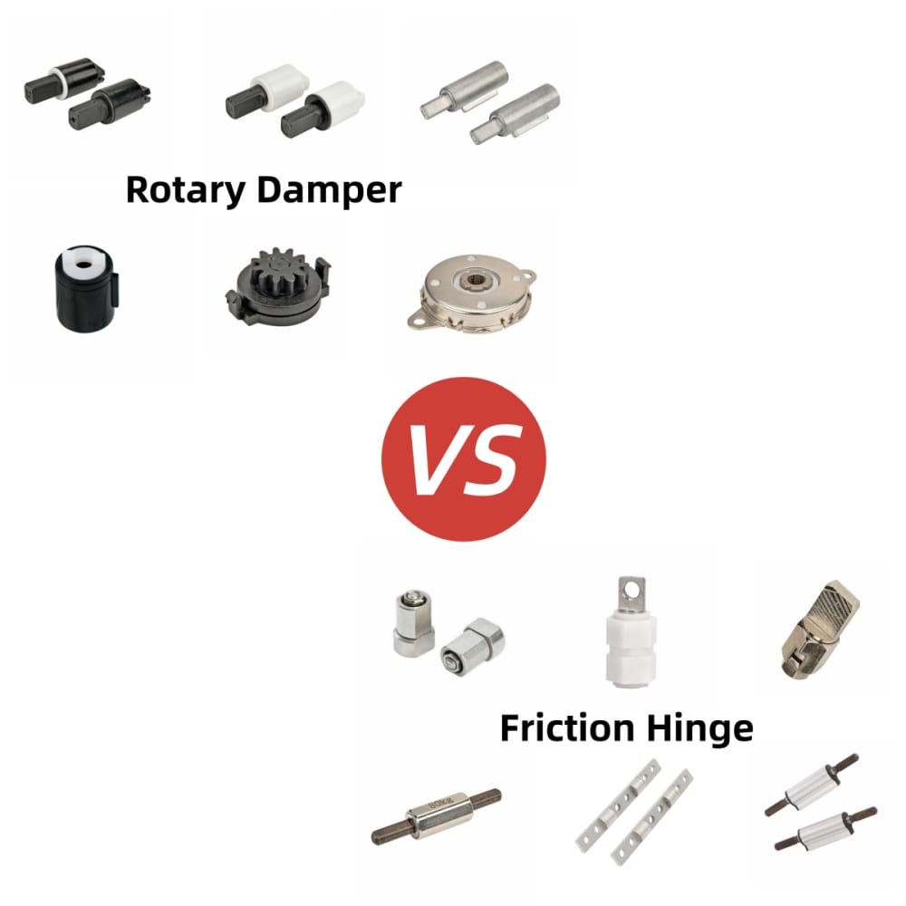 Rotary Damper vs Friction Hinge: Which Do You Need? 1 Rotary damper Friction hinges