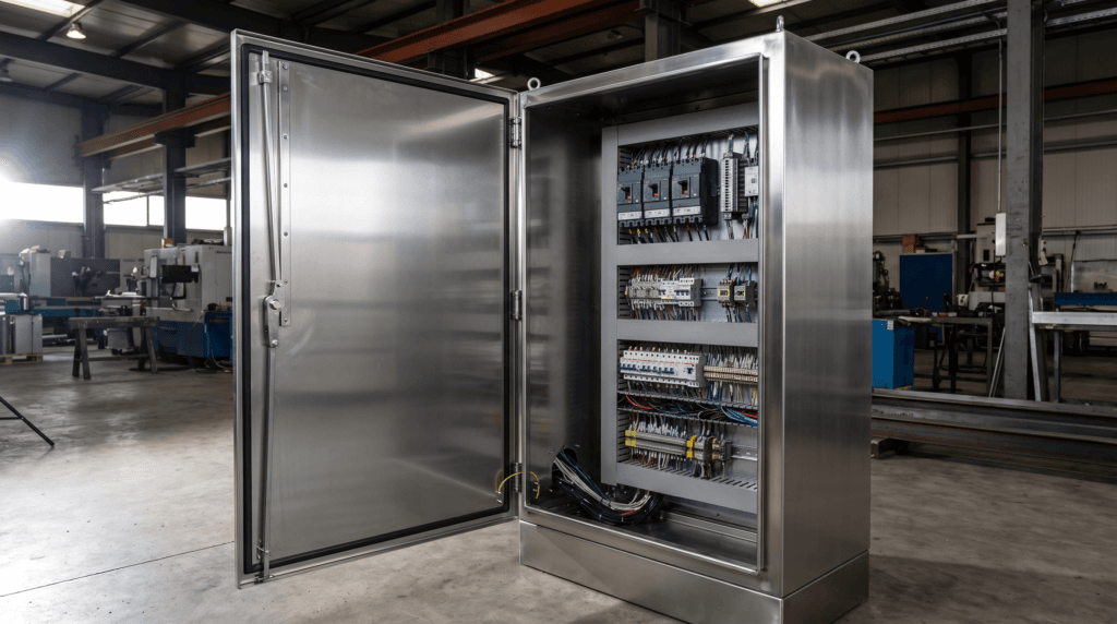 industrial enclosure friction hinge hero