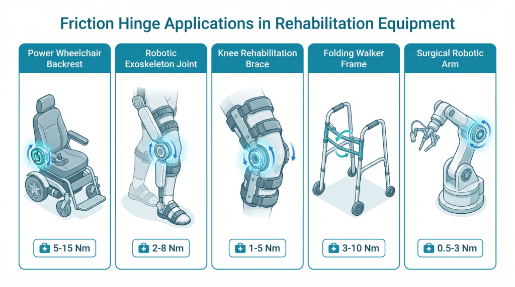 rehab hinge applications