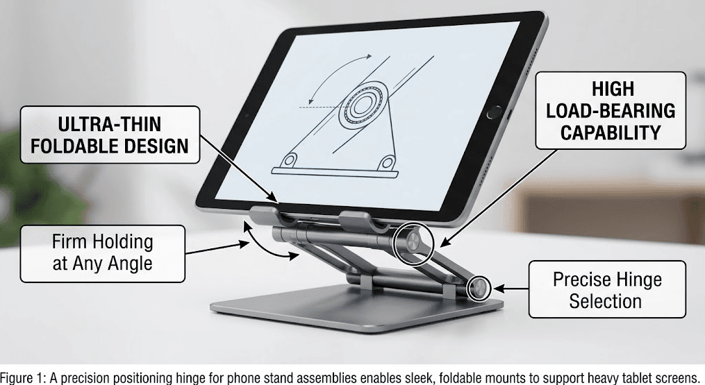 Positioning Hinge for Phone Stand: 5 Best Design Rules 1 4beb63caa65c6c7b549aa57cbfa3381e