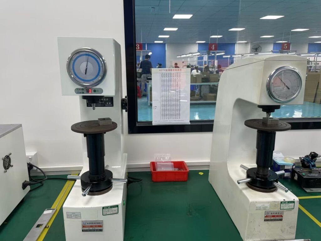 Common Friction Hinges Defects & Mass Production Solutions 4 Hardness Test
