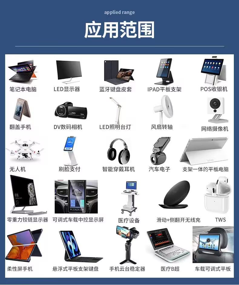 Small Home Appliance Friction Hinges: Mini Precision Damping Solutions 4 application 1